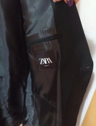 Traje Zara Negro Talla 46/36