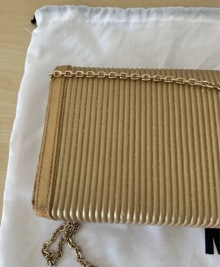 Love Moschino Borsa Tracolla Plissettata Oro