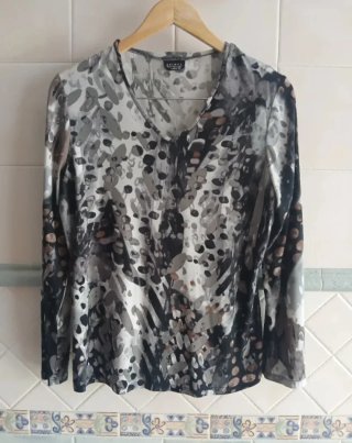 Camiseta estampada manga larga