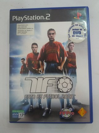 Videojuego PS2 TIF Esto es fútbol 2003