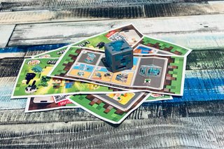 Figura Kinder MineCraft Bloque Diamante Azul VC334