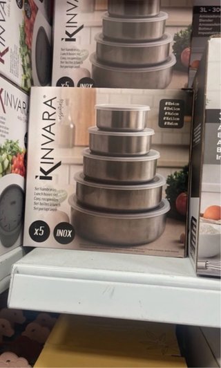 Set 5 Contenitori KINVARA Inox