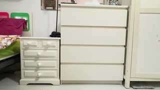 Dormitorio blanco completo o por piezas