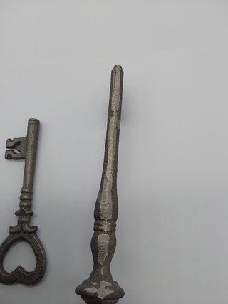 Zezzxu Llave Antigua Grande de Hierro Fundido, Llave Decorativa Gigante de Hierro Forjado para decoración de Pared