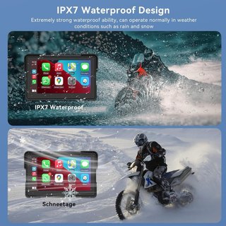 Pantalla Carplay Moto 7 IPX67