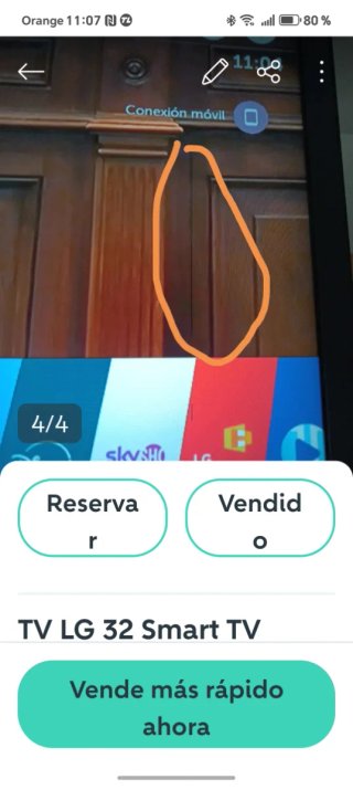 TV LG 32 Smart TV Negra