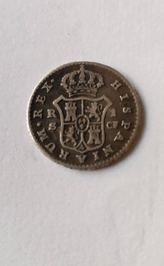 Moneda 1 Real Carlos III 1776 Sevilla