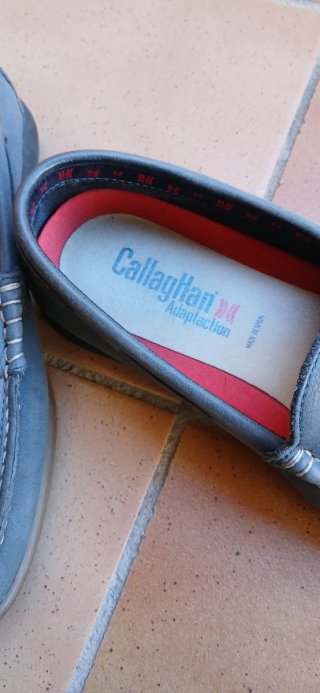 Mocasines Callaghan azul/gris  talla 39