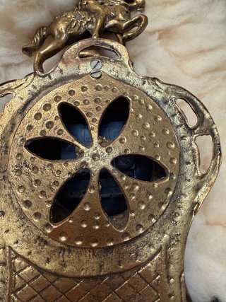 Pareja relojes barrocos dorados vintage