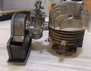 Cilindro con pistón, aros y Carburador Vespa 50cc