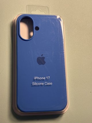 Funda iPhone 17 Silicona Azul