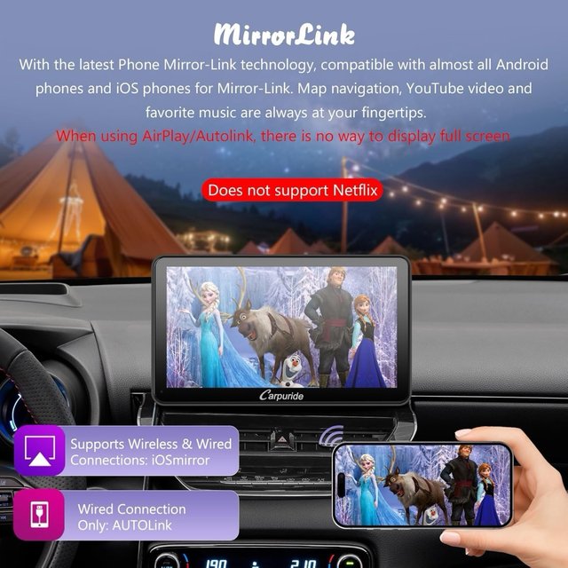 Carpuride W701 Pro Pantalla Portátil