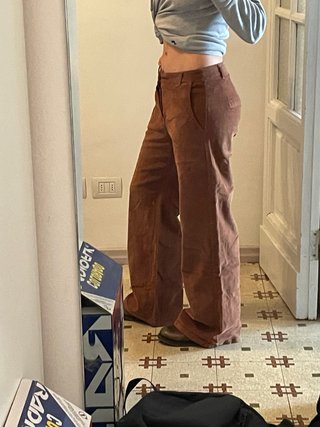 Pantaloni flare in velluto a coste taglia 42