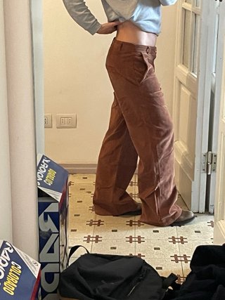 Pantaloni flare in velluto a coste taglia 42