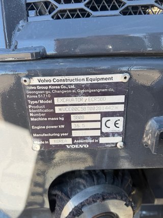 Retroexcavadora Volvo ECR 58 Plus
