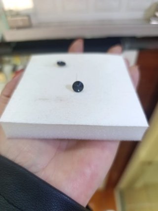 Pendientes plata con piedra azulona