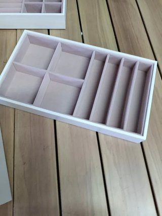 SONGMICS Caja Joyero con 4 Bandejas Apilables