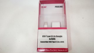 Prolinx Tc-A2 T Adaptador Prolinx USB Tipo C a RJ45 Redes 1G