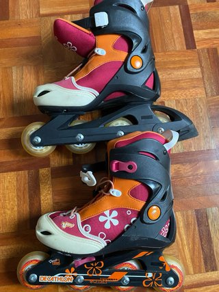 Patines ajustables con protecciones y casco