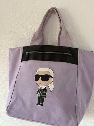 Bolso Karl Lagerfeld Negro con Dibujo Gatito