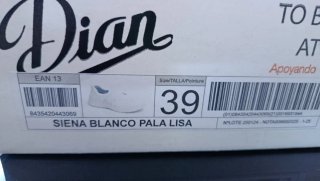 Zapatos Dian Blancos Talla 39