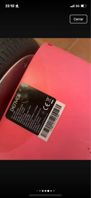 Patinete Eléctrico Denver Fucsia