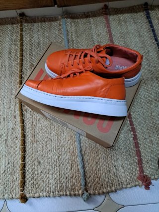 Zapatillas Camper Runner Up Piel Naranja
