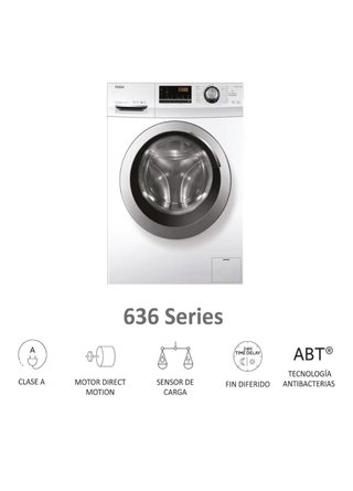 Lavadora 8 kg de carga frontal Haier serie 636