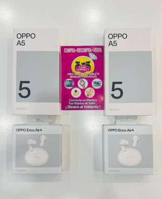 Pack 2 Móviles Oppo A5 + Auriculares