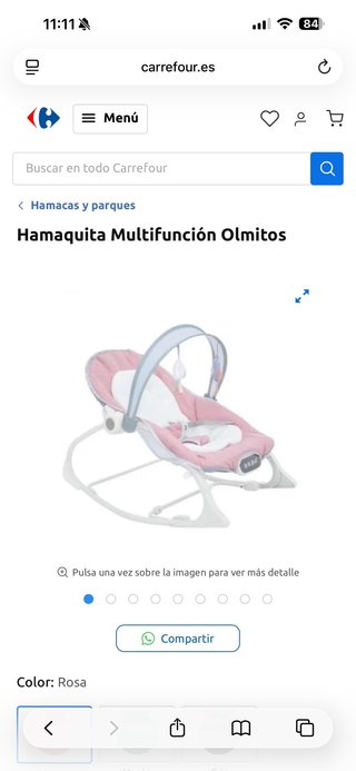 Hamaca Multifunción Olmitos Rosa