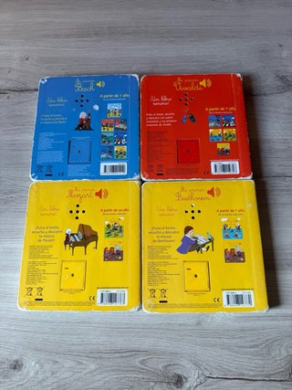 Lote de libros musicales : Vivaldi, Beethoven,erc