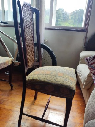 6 Sillas de Madera Rattan