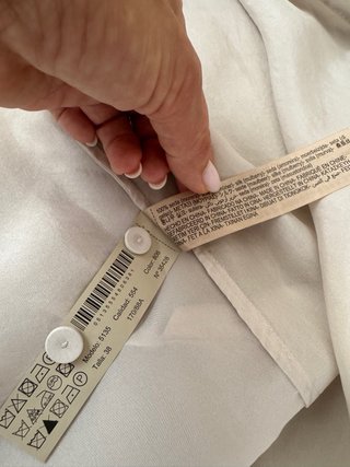 Camicia donna seta Massimo Dutti beige