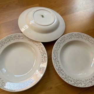 Plato 2 San Claudio/3Royal China floral oro