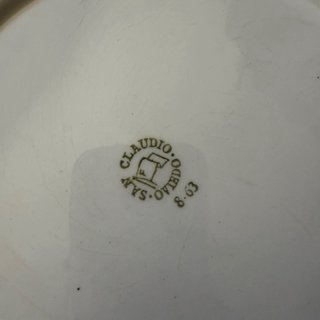 Plato 2 San Claudio/3Royal China floral oro