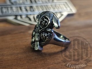Anello Harley-Davidson Teschio Falce Argento