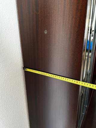 Mueble de salón madera oscura