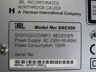 Home Cinema JBL DSC500