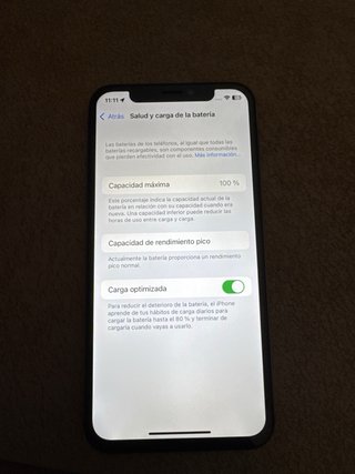 iPhone X 100% Batería Como Nuevo