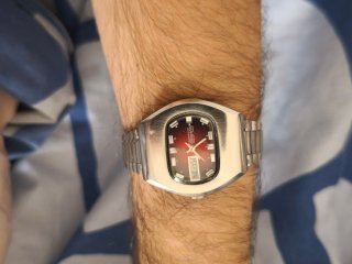 Reloj Duward Automático Vintage Rojo