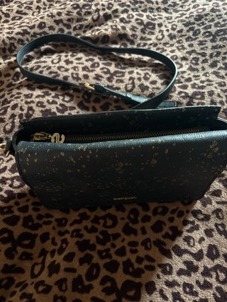 Bolso V&L Negro Piel Cocodrilo