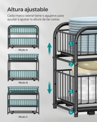 Organizador cocina 2 niveles SONGMICS KCS017B01