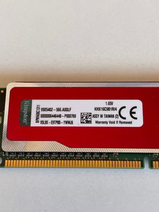 Memoria RAM DDR3 Kingston HyperX Roja