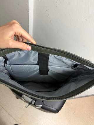 Mochila impermeable verde