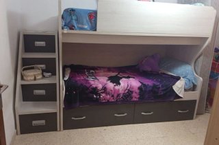 Cama nido con cajones y escalera no hago envíos