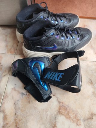 Zapatillas Nike Air Foamposite Pro Negras/Azules