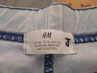 Lote 2 Pantalones Cortos Niña H&M T.11-12