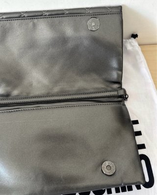 Love Moschino borsetta tracolla/pochette grigia