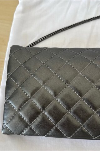 Love Moschino borsetta tracolla/pochette grigia