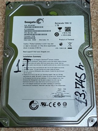 disco hdd 1tb, 3.5, seagate, con informe